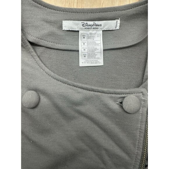 Disney Parks Minnie Jacket M Double Breasted Ruffled Jersey Zip Up Sweatshirt - Picture 2 of 7